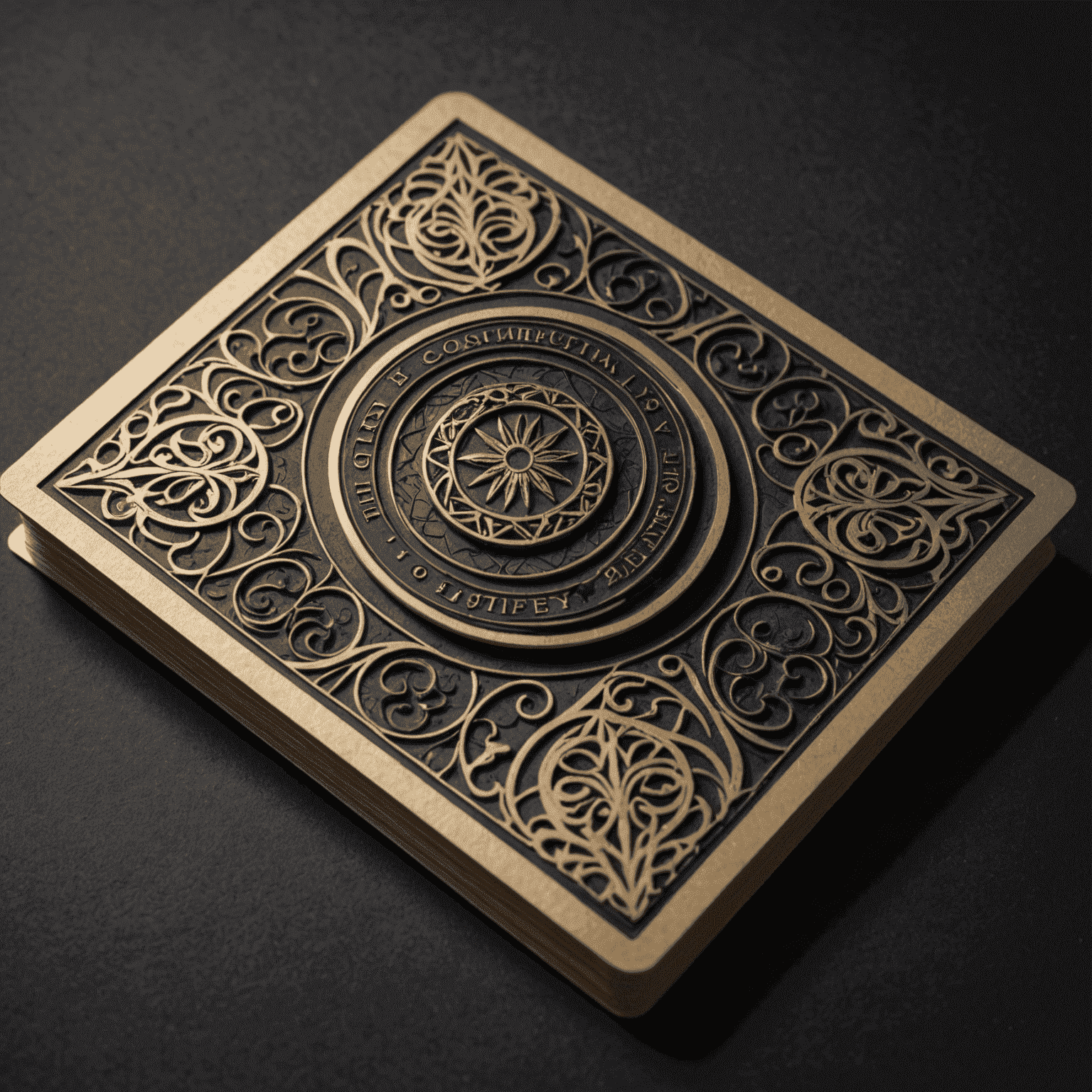 Various custom card designs showcasing innovative styles and materials, including metallic finishes, embossed patterns, and unique shapes